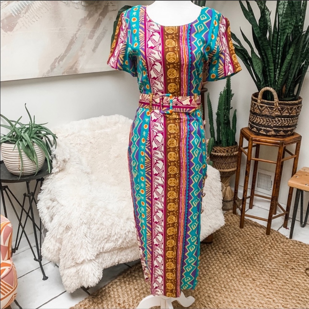Free People Vibes Vintage Midi Dress